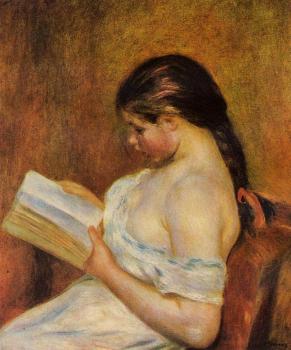 Pierre Auguste Renoir : Young Girl Reading III